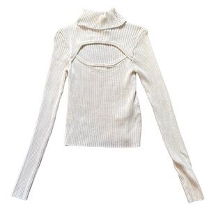Forever 21 Cutout Turtleneck Sweater
